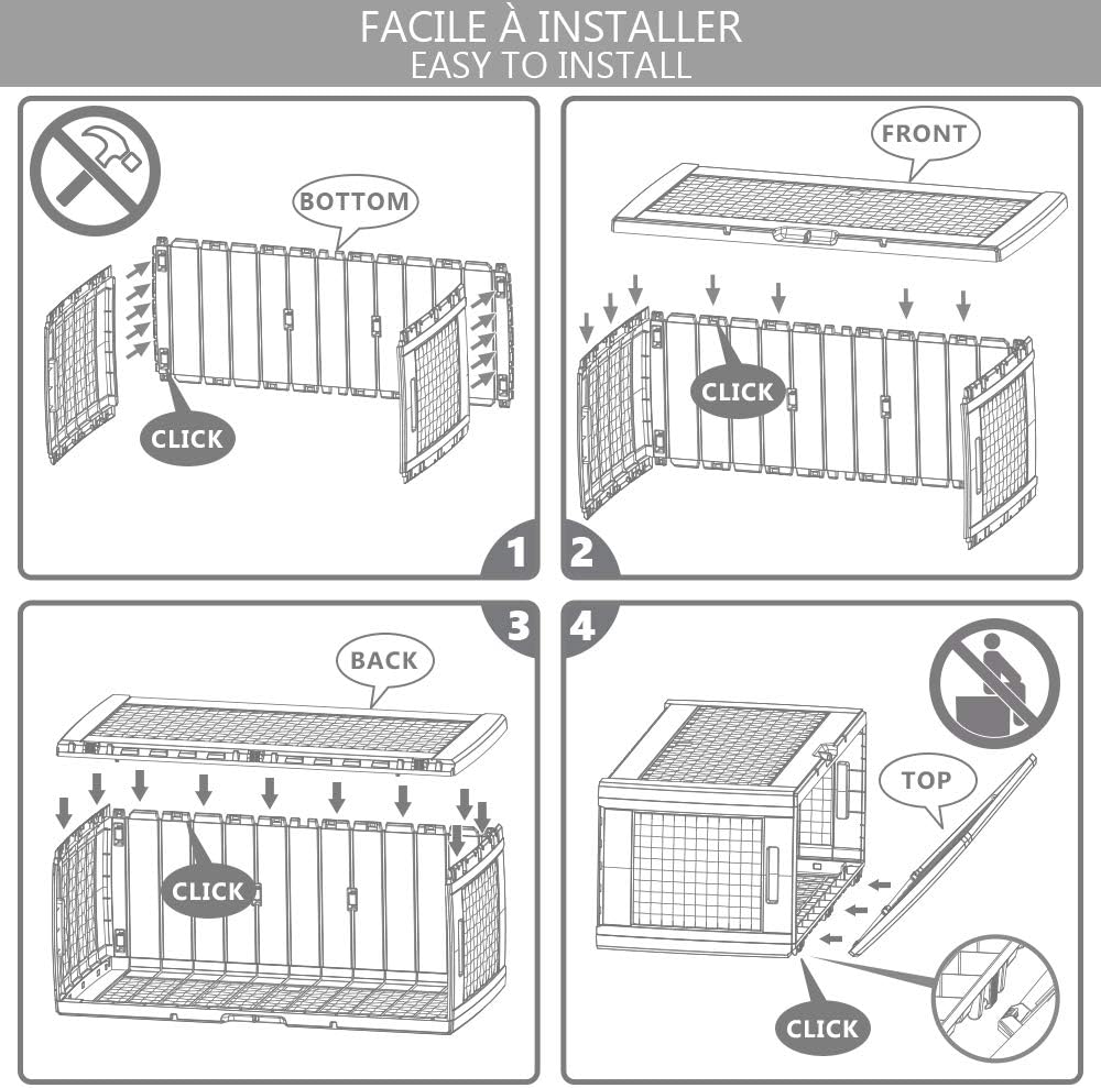 Vounot Coffre de Rangement Exterieur
