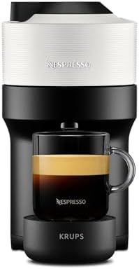 Nespresso Machine à Café Krups Vertuo POP Blanche Cafetière à Capsules YY4889FD